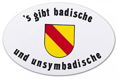 PVC - Aufkleber PKW Sticker - BADEN -  badische - 301521 - Gr. ca. 10,2 x 6,6 cm