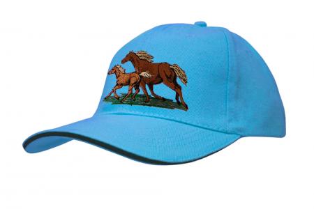 Baseballcap mit Einstickung - Stute mit Fohlen - versch. Farben 69248