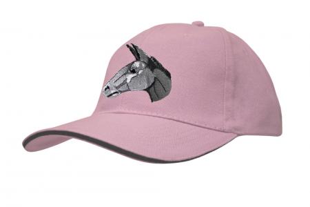Baseballcap mit Einstickung - grauer Esel donkey ass - versch. Farben 69251