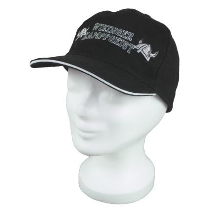 Baseballcap mit Einstickung - Wikinger Kampfgeist - 68332 schwarz