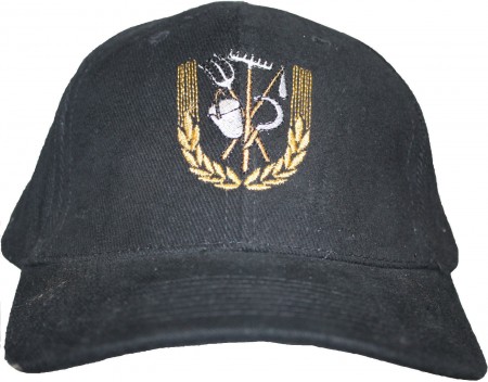 Baseballcap mit Einstickung  - Zunftzeichen Landwirtschaft - 68618 schwarz