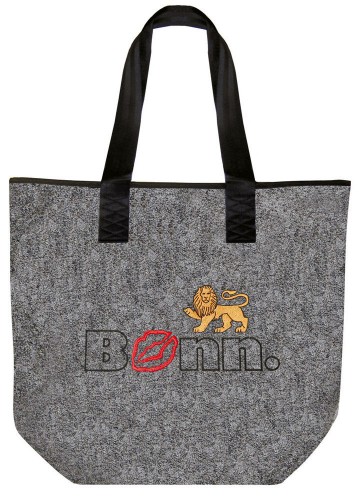 Filztasche mit Einstickung - BONN - 26083 - Umhängetasche Shopper Bag