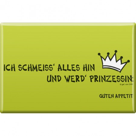 Küchenmagnet - Ich schmeiß alles... - Gr. ca. 8 x 5,5 cm - 38806 - Magnet Kühlschrankmagnet