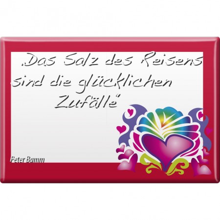 Kühlschrankmagnet - Das Salz des Reisens... - Gr. ca.8 x 5,5 cm - 38360 - Küchenmagnet