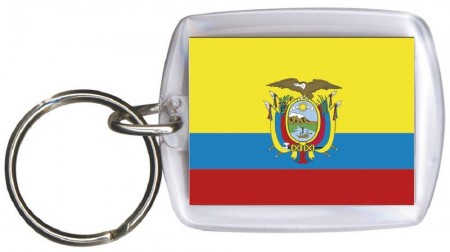 Schlüsselanhänger - ECUADOR - Gr. ca. 4x5cm - 81044 -  WM Länder