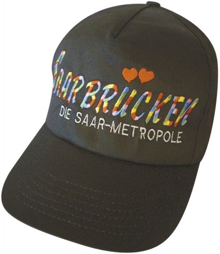 Baseballcap mit Stick - SAARBRÜCKEN - 68918 schwarz