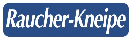 Schild - RAUCHER-KNEIPE - Gr. ca. 50x15cm - 300915 - Gastronomie Bar