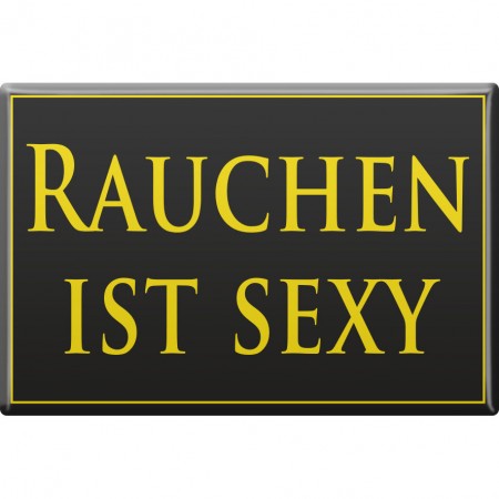 Kühlschrankmagnet - Rauchen ist sexy - Gr. ca. 8 x 5,5 cm - 38459 schwarz
