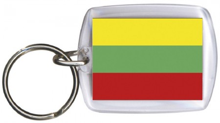 Schlüsselanhänger Anhänger - LITAUEN - Gr. ca. 4x5cm - 81095 - Keyholder WM Länder