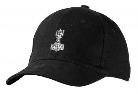 Baseballcap mit Stick - Thorhammer - 68457 schwarz -