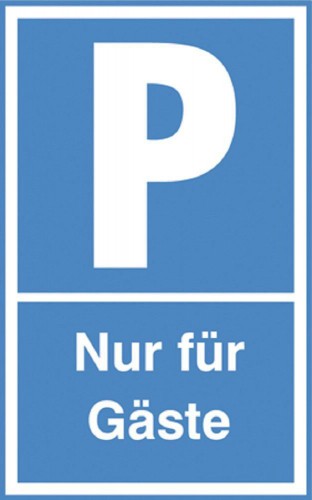Parkplatz-Schilder - PARKEN NUR FÜR GÄSTE - 308705 - Gr. 40 x 25 cm