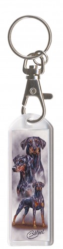 DESIGNER Schlüsselanhänger - Rottweiler - Collection Bötzel - Gr. ca. 70x25mm - 13106