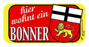 Türschild - Hier wohnt ein Bonner - 308144