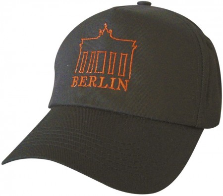 Baseballcap mit Einstickung - Brandburger Tor Berlin Deutschland - 68853 schwarz