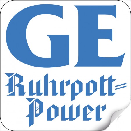 PVC - Aufkleber - Ruhrpott Power - 301640 - Gr. ca. 8 x 8 cm