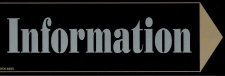 Hinweisschild - INFORMATION - 308485 - Gr. 30 x 10 cm