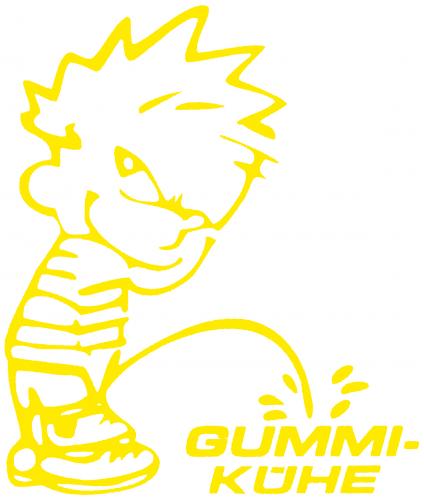 Pinkelmännchen Applikations-Aufkleber - Gummi Kühe - 303616 Gr. ca. 15cm