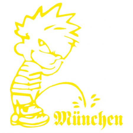 Pinkelmännchen Applikations-Aufkleber - München - 303653 - Gr. ca. 15cm