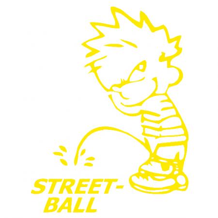 Pinkelmännchen Applikations-Aufkleber - Streetball - 303655 Gr. ca. 15cm