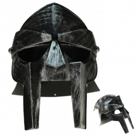 Gladiator Helm | Spartaner Helm | Ritterhelm | Karneval | Fasching | Party | für Kinder 7-9 Jahre - 70063