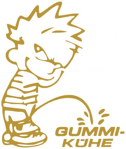Pinkelmännchen Applikations-Aufkleber - Gummi Kühe - 303616 Gr. ca. 15cm