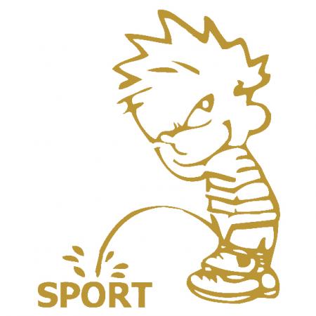 Pinkelmännchen Applikations-Aufkleber - Sport - 303654 Gr. ca. 15cm