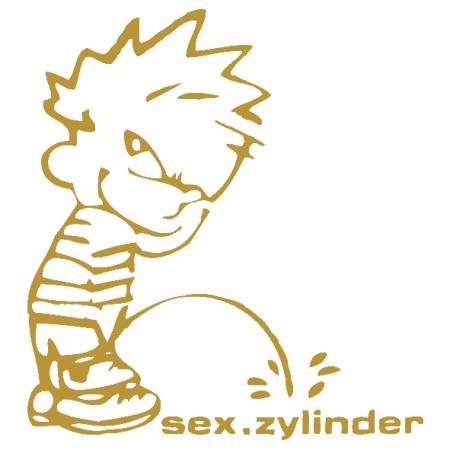Pinkelmännchen Applikations-Aufkleber - sex.zylinder - 303605 Gr. ca. 15cm