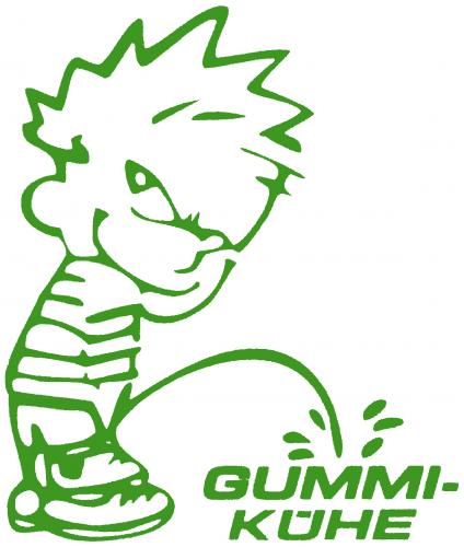 Pinkelmännchen Applikations-Aufkleber - Gummi Kühe - 303616 Gr. ca. 15cm