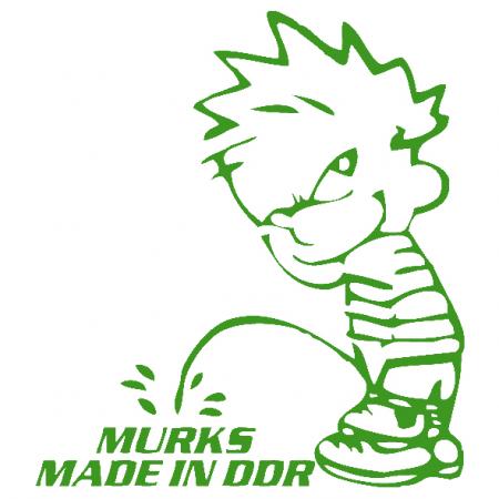 Pinkelmännchen Applikations-Aufkleber - Murks made in DDR - 303625 Gr. ca. 15cm