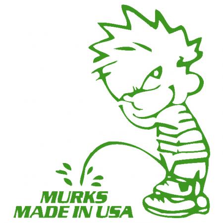 Pinkelmännchen Applikations-Aufkleber - Murks Made in USA - 303651 Gr. ca. 15cm