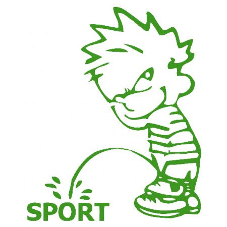 Pinkelmännchen Applikations-Aufkleber - Sport - 303654 Gr. ca. 15cm