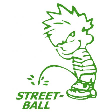 Pinkelmännchen Applikations-Aufkleber - Streetball - 303655 Gr. ca. 15cm