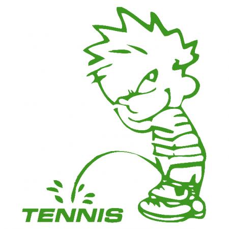 Pinkelmännchen Applikations-Aufkleber - Tennis - 303643 Gr. ca. 15cm