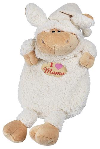 Baby Kinder Wärmflasche mit Stick I love Mama - kuschelig in Schäfchenform 39303