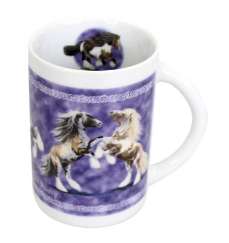 Tasse mit Print Pferdemotiv Kaltblut weiß 57195 ©Kollektion Bötzel