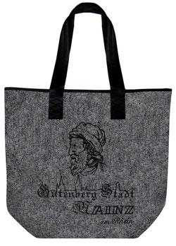 Filztasche mit Einstickung - GUTENBERG STADT MAINZ - 26026 - Shopper Tasche Bag