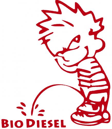 Pinkelmännchen Applikations-Aufkleber - Bio-Diesel - 303647 Gr. ca. 15cm