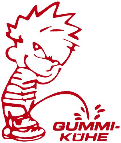 Pinkelmännchen Applikations-Aufkleber - Gummi Kühe - 303616 Gr. ca. 15cm