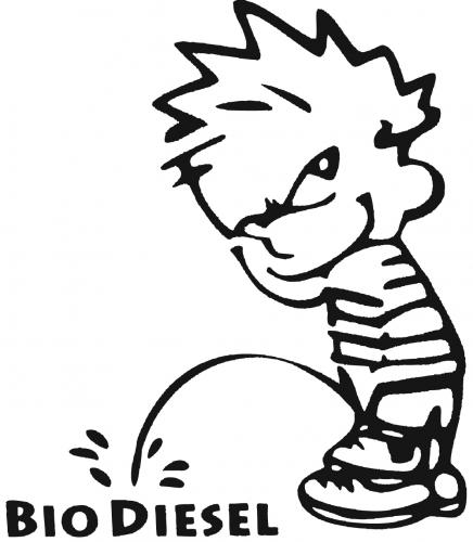 Pinkelmännchen Applikations-Aufkleber - Bio-Diesel - 303647 Gr. ca. 15cm