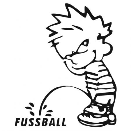 Pinkelmännchen Applikations-Aufkleber - Fussball - 303644 Gr. ca. 15cm