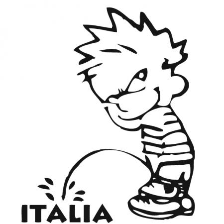 Pinkelmännchen Applikations-Aufkleber - Italia - 303632 Gr. ca. 15cm