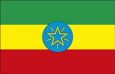 Stockländerfahne - Äthiopien - Gr. ca. 40x30cm - 77003 - Dekoflagge Schwenkfahne