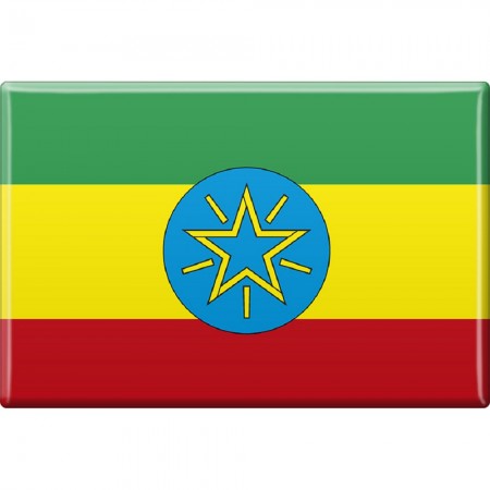 Küchenmagnet - Länderflagge Äthiopien - Gr. ca. 8x5,5 cm - 38013 - Magnet