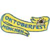 Aufnäher - Oktoberfest München - 00884-2 - Gr. ca.3cm x 8cm weiß