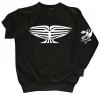 Sweatshirt mit Print - Tattoo Drache - 09031 - versch. farben zur Wahl - Gr. S-XXL schwarz / XL