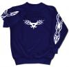 Sweatshirt mit Print - Tattoo - 09072 - vesch. farben zur Wahl - blau / XXL