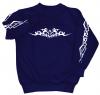 Sweatshirt mit Print - Tattoo - 09073 -  versch. farben zur Wahl - blau / XL