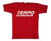 T-Shirt unisex mit Print - Temposünder - 09326 rot - Gr. M
