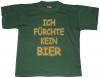 T-Shirt unisex mit Print - Ich fürchte kein Bier - 09474 - Gr. S