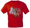 T-Shirt Karneval Fastnacht Kölner Dom Clowns 09530 Gr. rot / S